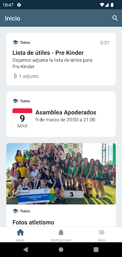 Android application Colegio Monte Tabor y Nazaret screenshort