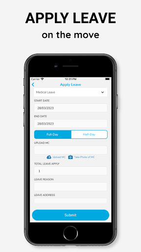 myHR App Screen 3