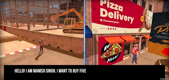 Pizza Delivery Bike Simulator