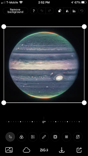 ZiG.li Image Editor Screen 2