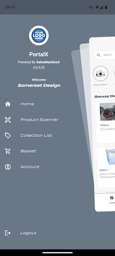 Android application PortalX screenshort