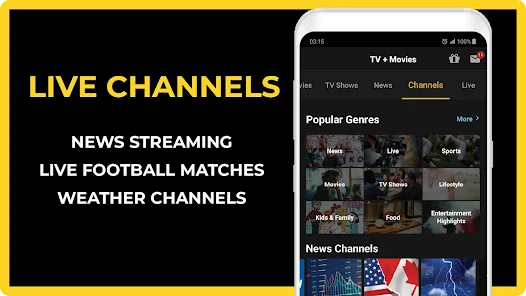 Free cable tv clearance apk