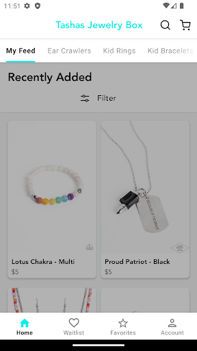 Android application Tashas Jewelry Box screenshort