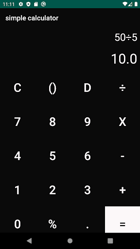 Simple Calculator Screen 3