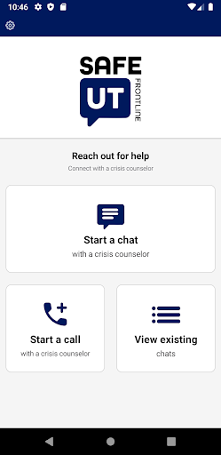 Android application SafeUT Frontline screenshort