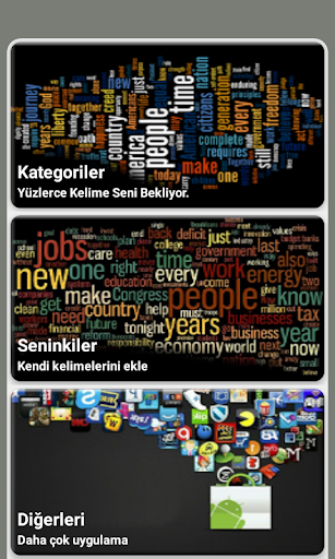 Android application 3000 İngilizce Ezber Kartları screenshort
