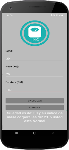 Calculadora IMC Screen 2