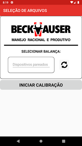 Android application Calibrador screenshort