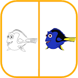 How To Draw Finding Nemo- Dory icon