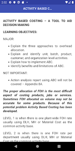 Managerial Accounting Screen 2