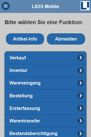 Android application LIDIS Mobile screenshort