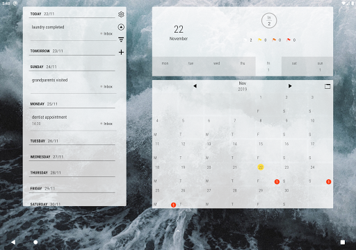 Screenshot of Clear: Widget for Todoist