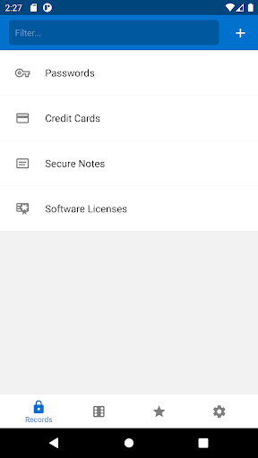 Android application Techferno Password Manager screenshort