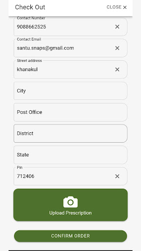 Android application Omhomeo screenshort