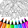 Flowers Mandala coloring book