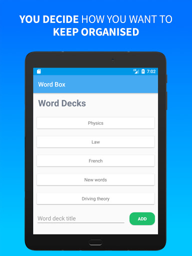 Word Box Screen 3