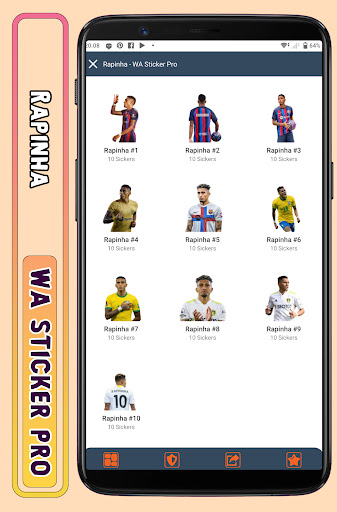 Android application Raphinha - WA Sticker Pro screenshort