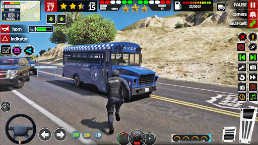 US Police Bus Games 3D