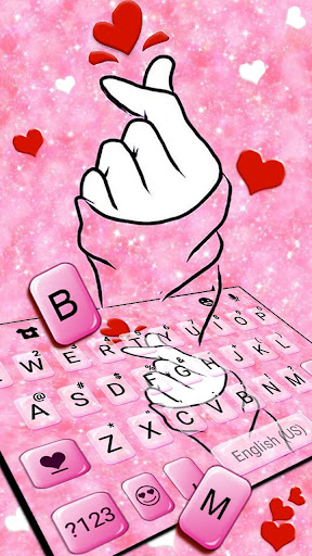 Romantic Hand Love Keyboard Th Screen 2