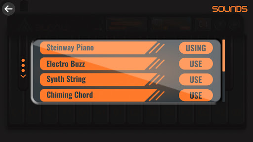 Luminous Virtual Piano Screen 3