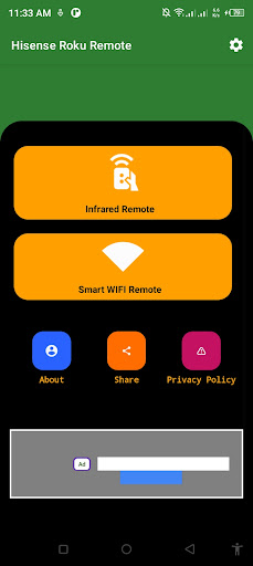 Android application Remote for Hisense-Roku screenshort