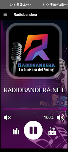 Android application Radio Bandera screenshort