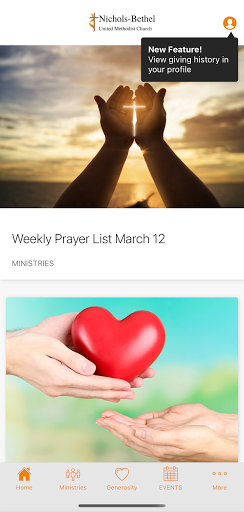 Android application Nichols-Bethel UMC screenshort