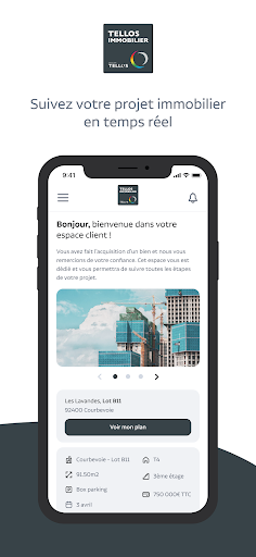 Android application Tellos Immobilier screenshort