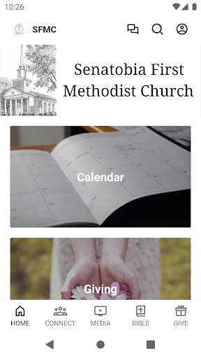 Android application Senatobia First Methodist screenshort