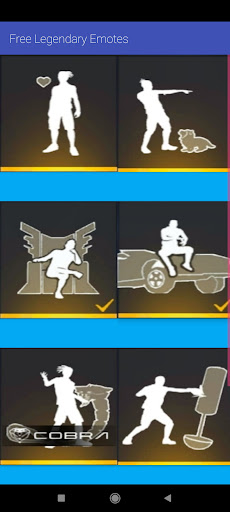 Android application Rare Legendary Emotes Tool pro screenshort