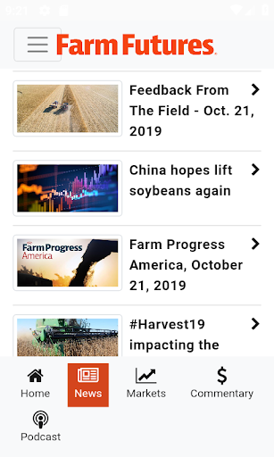 Screenshot of Farm Futures