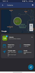 Imágen 3 LastQuakeChile - Sismos Chile android