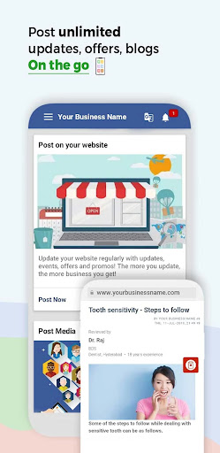 Portify : Website Builder Screen 2