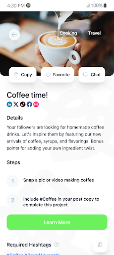 Brand Advocate Screen 2