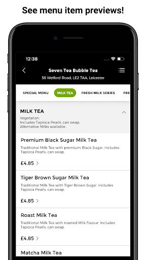 Seven Tea Bubble Tea Screen 2