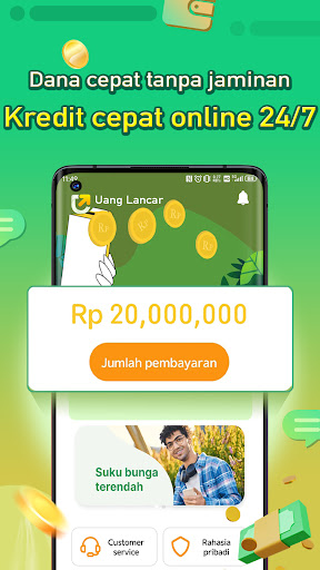 Android application Uang Lancar screenshort