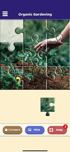Android application Organic Gardening Puzzle screenshort