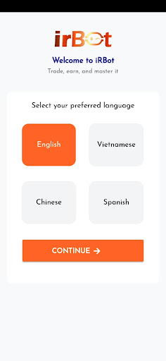 Android application iRBOT screenshort