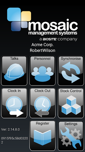 Android application Mosaic Management Systems screenshort