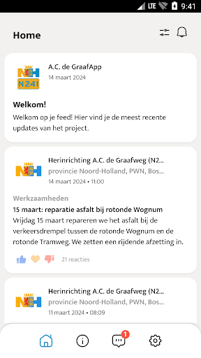 Android application A.C. de GraafApp screenshort