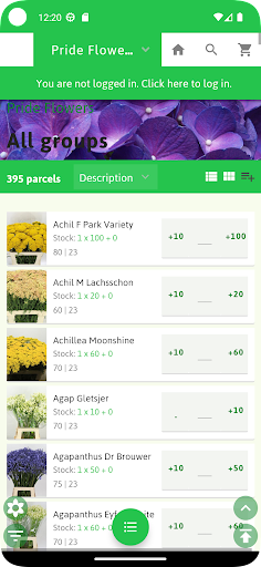 Android application Pride Flowers screenshort
