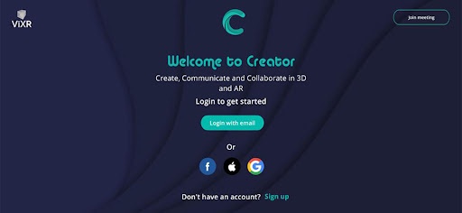 Android application ViXR Creator Studio screenshort