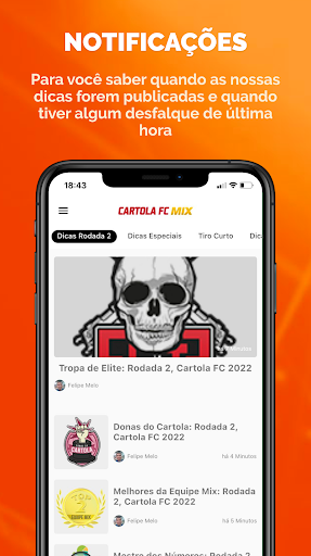 Android application Cartola FC Mix screenshort