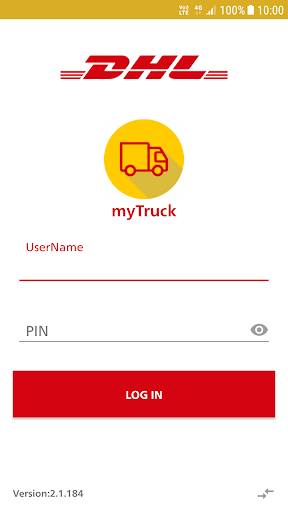 Android application DHL My Truck screenshort