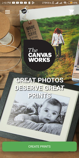 Android application The Canvas Works screenshort