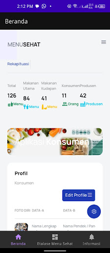 Android application Menu Sehat DM screenshort