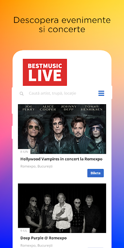 Android application BestMusic LIVE screenshort