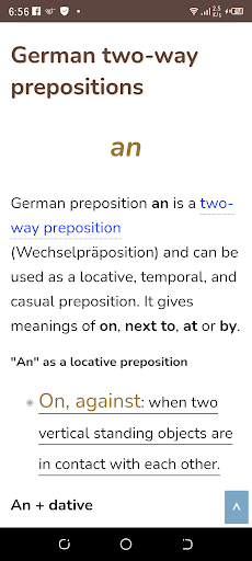 German Prepositions Screen 3