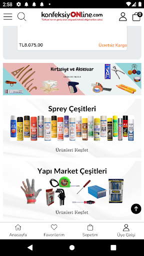 konfeksiyONline Screen 2