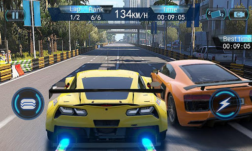 Racing In Car Speed Fast